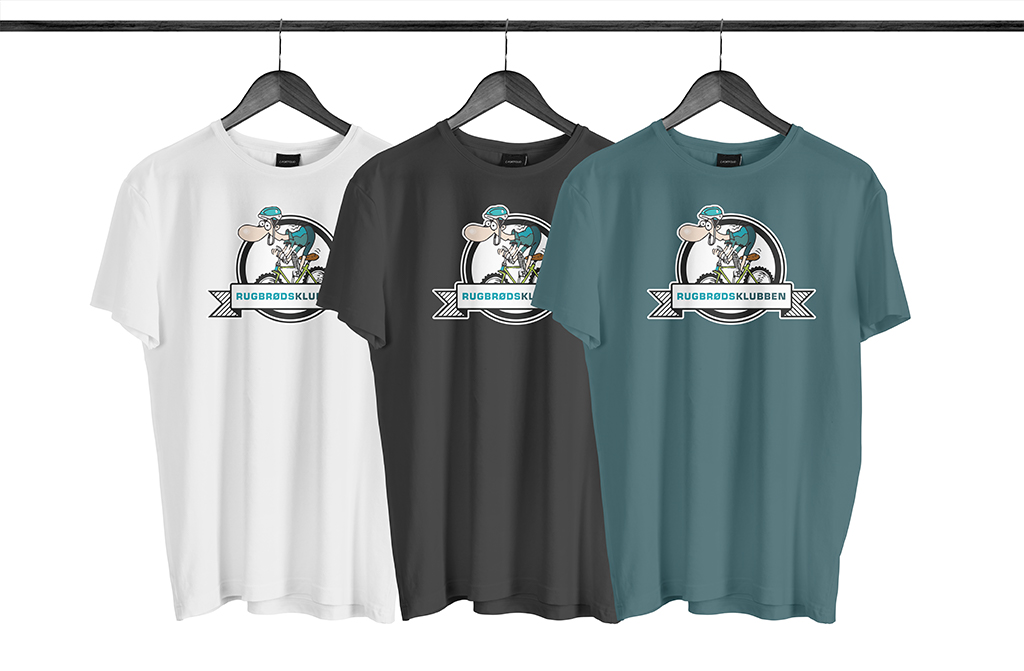 Design af logo - Rugbrødsklubben t-shirts