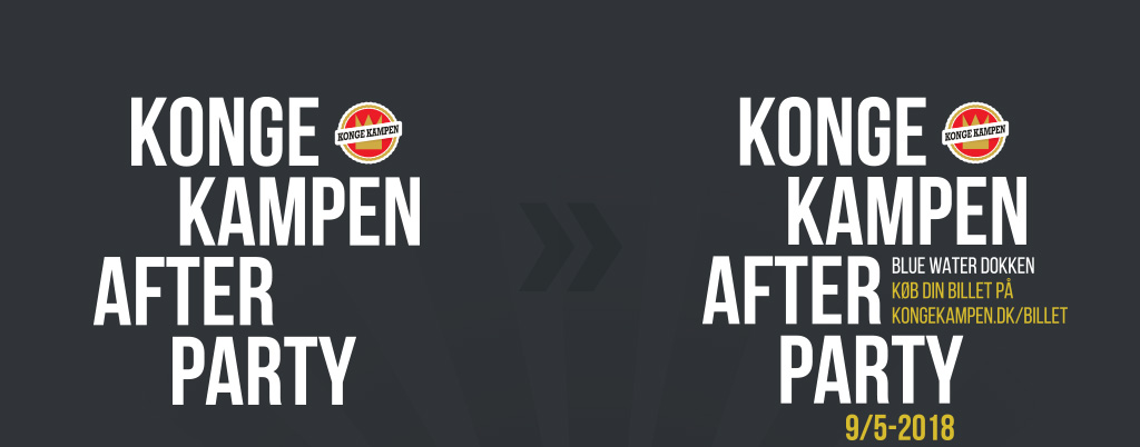 Kongekampen Afterparty - logo design