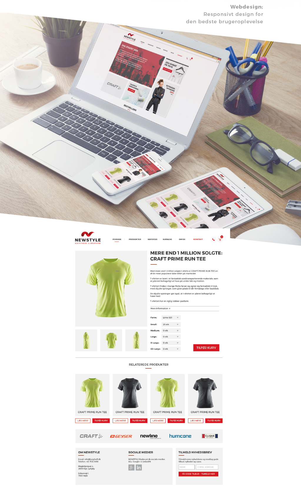 Visuel identitet NEWSTYLE - webdesign