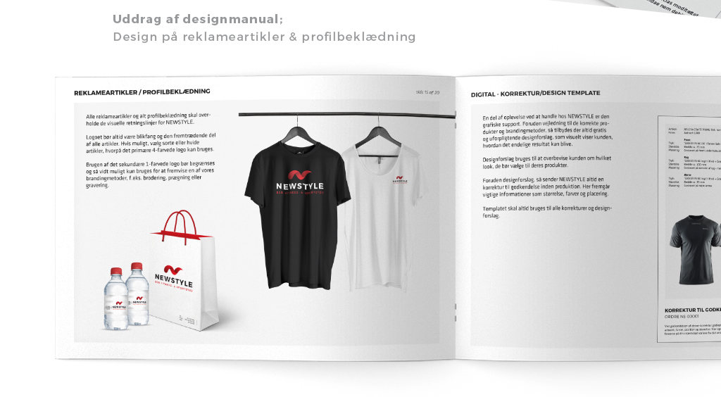 Visuel identitet NEWSTYLE - merchandise
