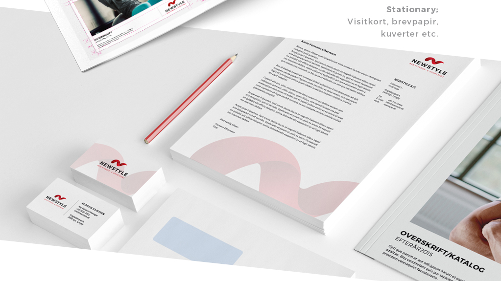 Visuel identitet NEWSTYLE - stationery